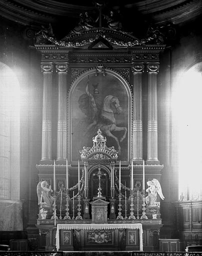 Chapelle (supposé), autel et retable, bois