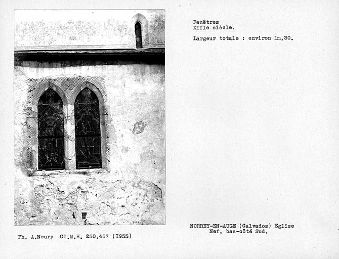 Fenestrage du bas-côté sud de la nef