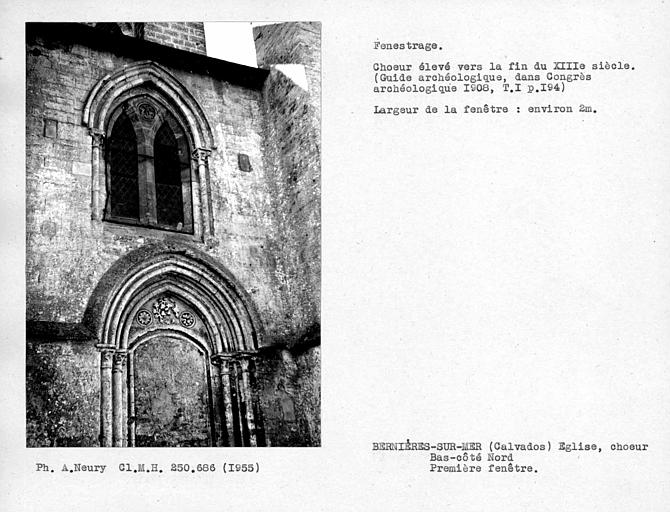 Fenestrage du bas-côté nord du choeur