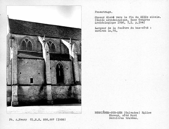 Fenestrage du bas-côté nord du choeur