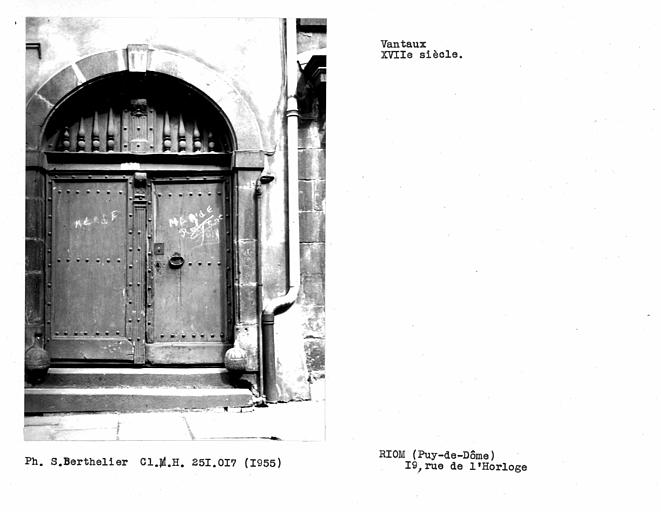 Porte et vantaux