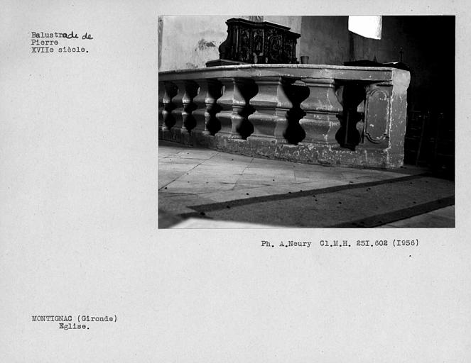 Balustrade de pierre