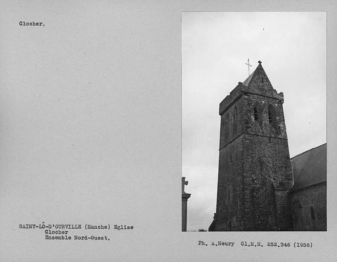 Clocher, côté nord-ouest