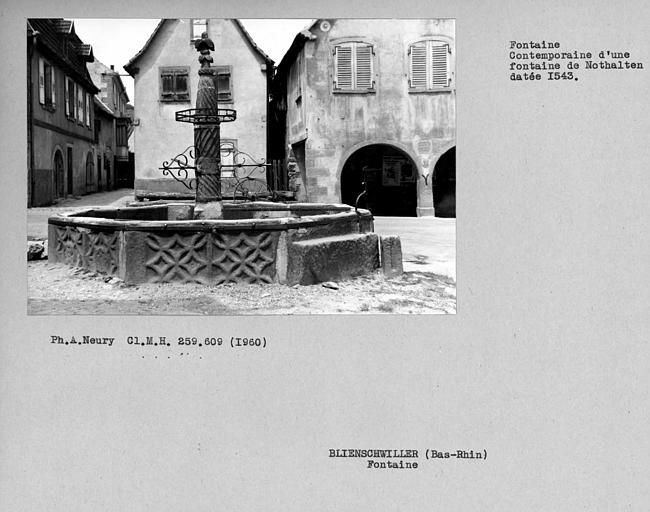 Fontaine contemporaine d'une fontaine de Nothalten