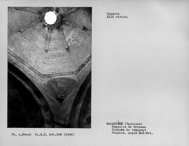 Angle sud-est de la coupole de la croisée du transept