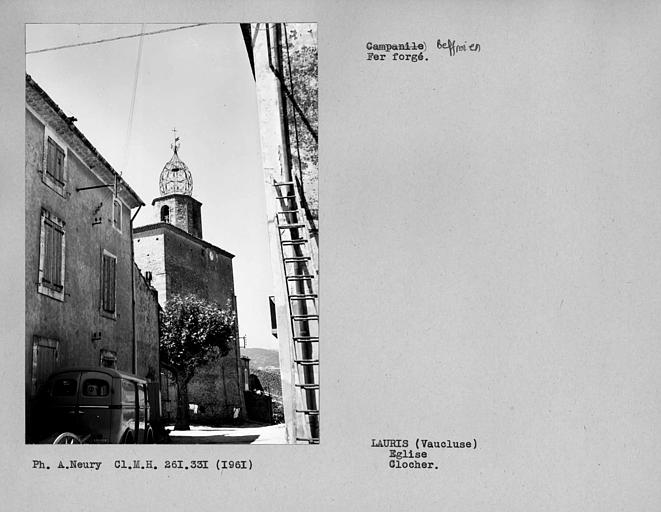 Clocher et beffroi en fer forgé