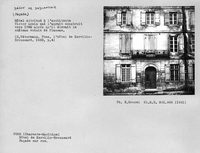 Façade sur rue