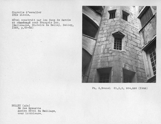 Tourelle d'escalier de la cour intérieure