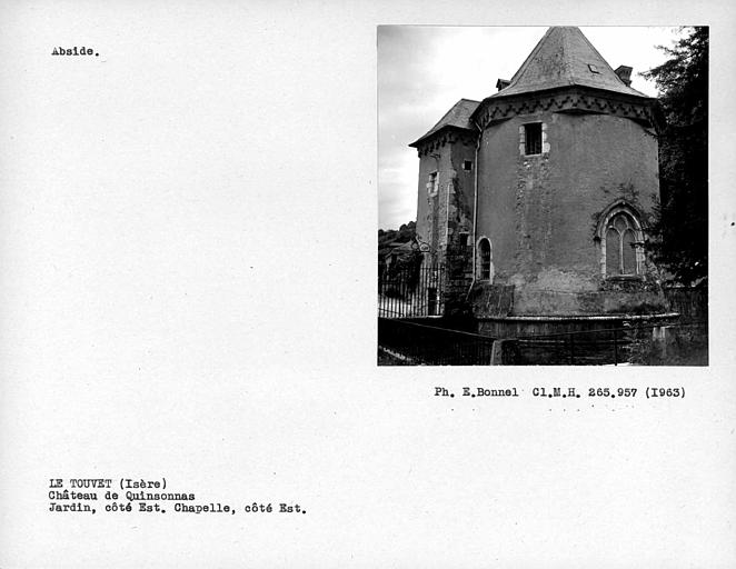 Abside. Jardin et chapelle côté est