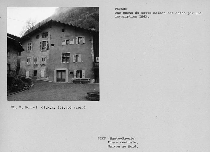 Façade de la maison côté nord