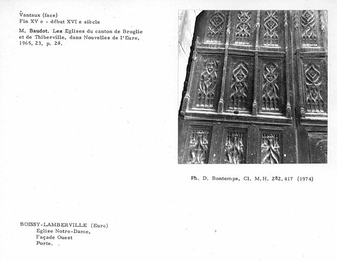 Vantaux du portail principal