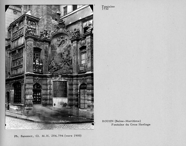 Fontaine. Fontaine du Gros Horloge