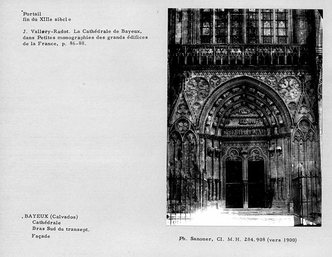 Portail de la façade du bras sud du transept