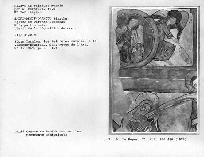 Peinture murale : Déposition de croix, détail