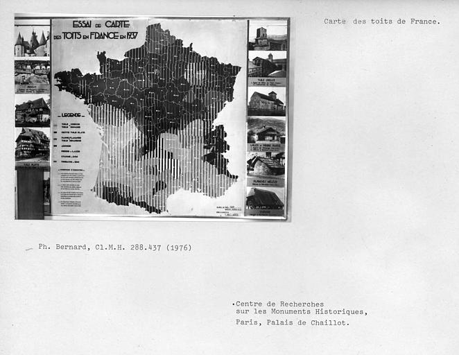 Carte des toits de France