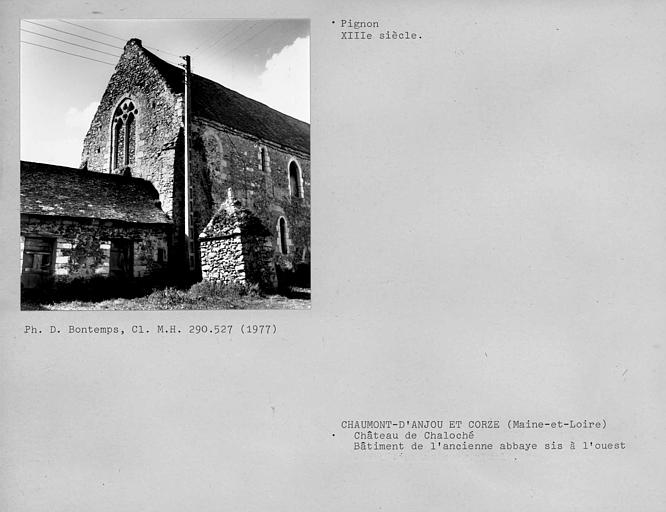 Pignon de l'ancien bâtiment à l'ouest des bâtiments conventuels