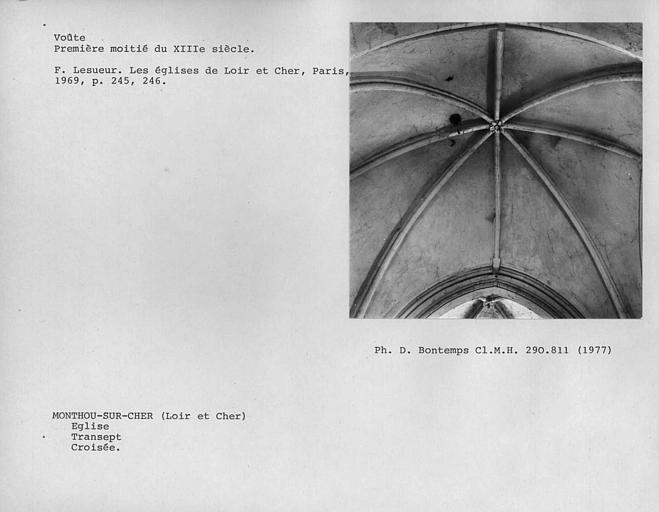 Voûte croisée du transept