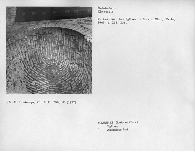 Cul-de-four de l'absidiole sud