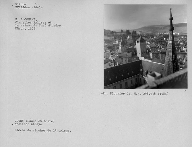 Epi en fer de la flèche du cloître vu du clocher de l'horloge