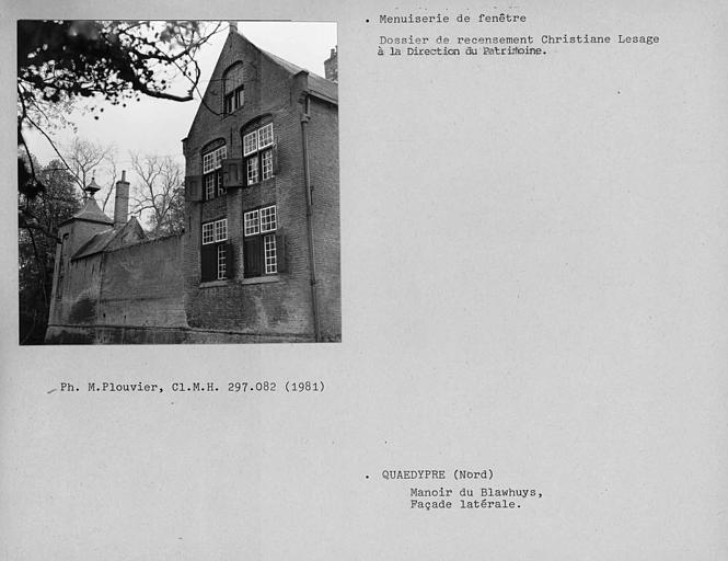 Fenêtres de la façade latérale droite