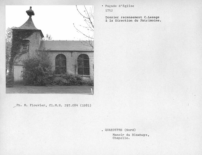 Façade de la chapelle