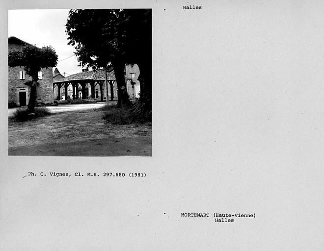 Vue extérieure des halles
