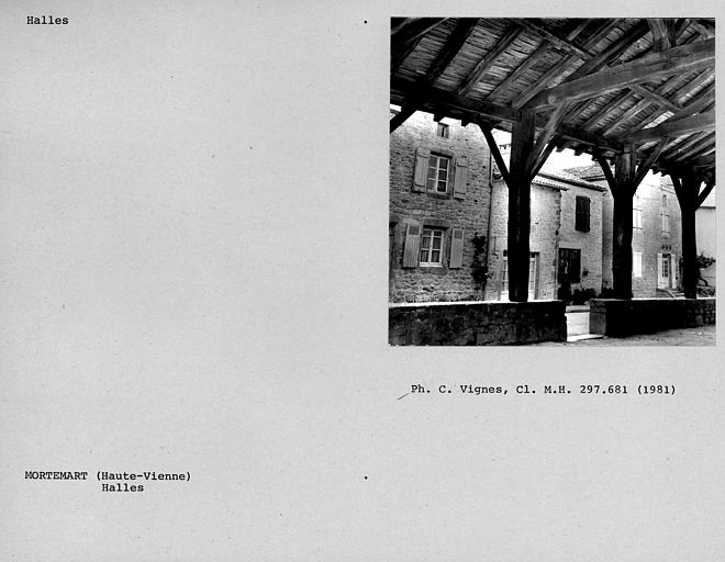 Vue intérieure des halles