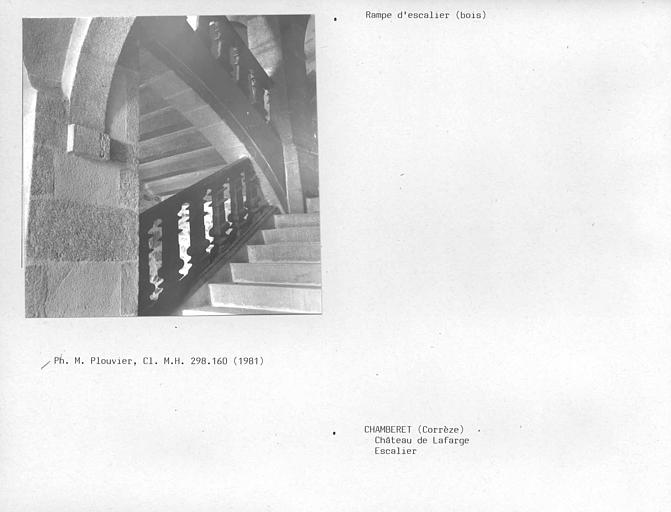 Détail de la rampe de l'escalier