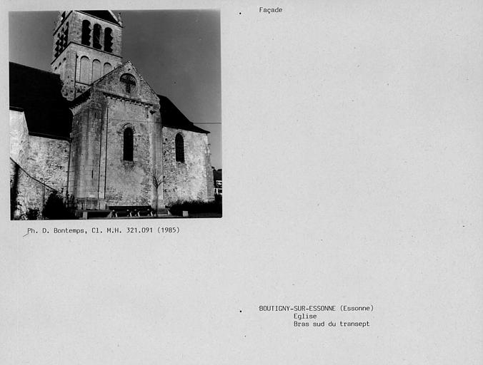 Façade du transept et chevet du côté sud