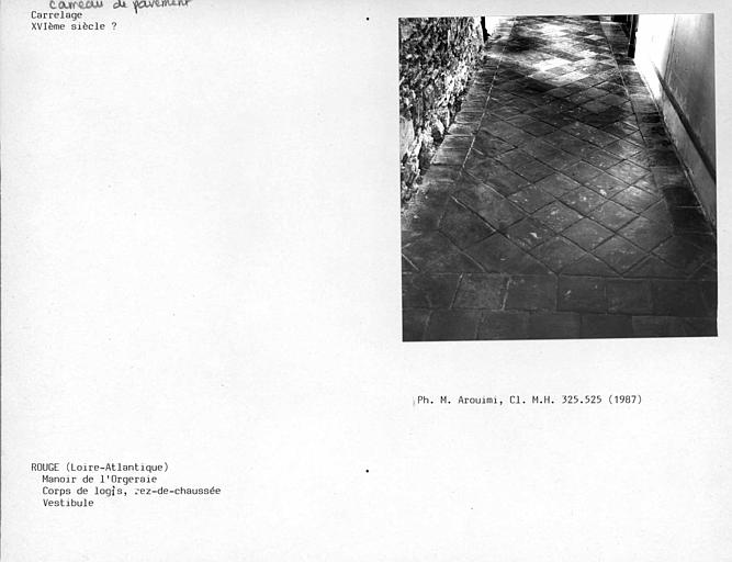 Carrelage du vestibule