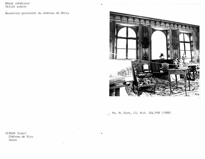 Décor du salon côté cour