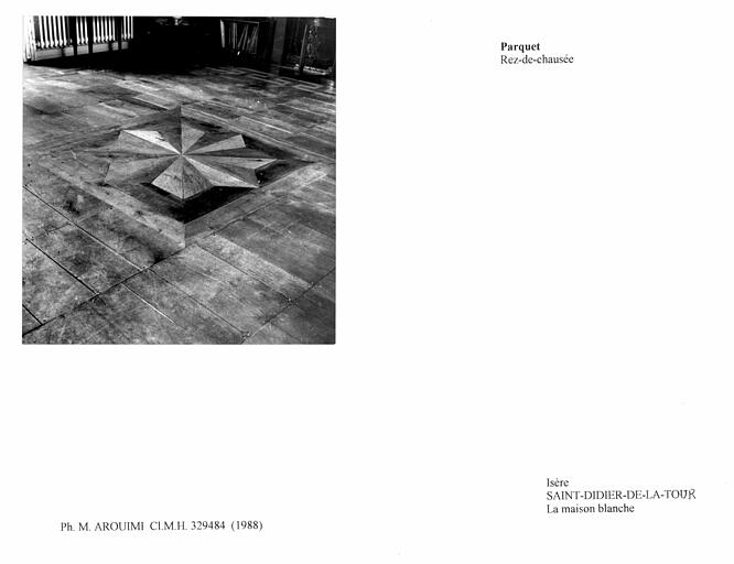 Parquet au rez-de-chaussée de la maison