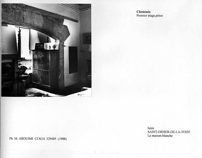 Cheminée du rez-de-chaussée de la maison