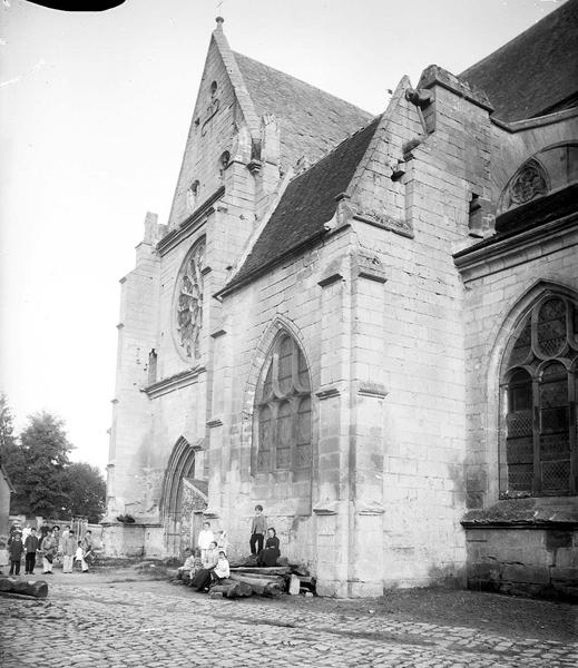 Façade nord, chapelle de la Vierge