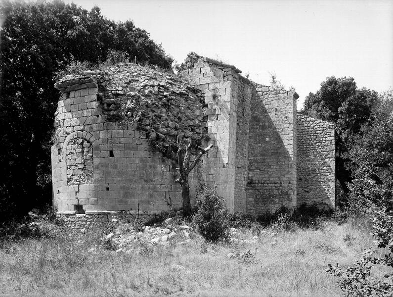 Vestiges, ensemble vu du chevet