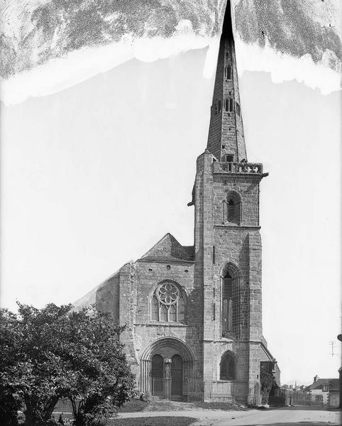 Façade ouest, clocher