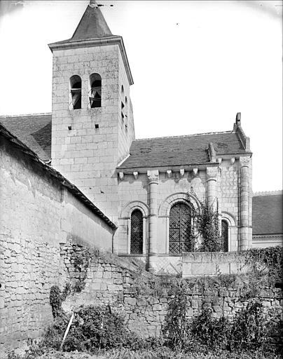 Façade sud : abside et clocher