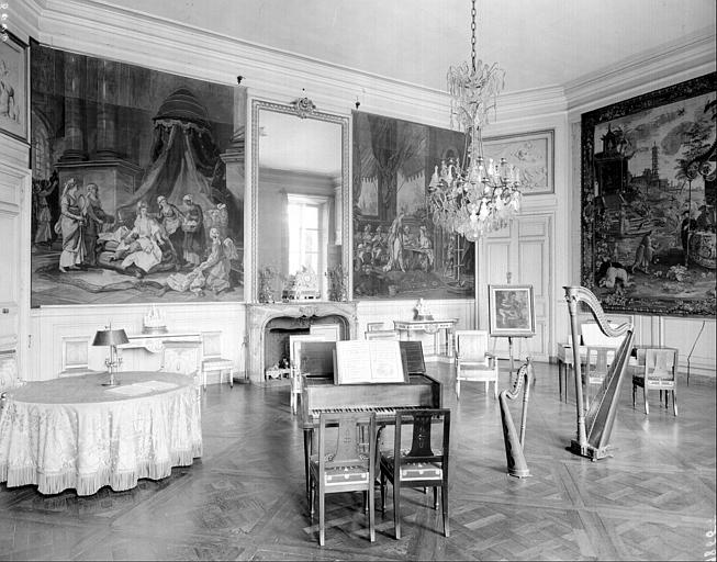 Appartement de l'impératrice : intérieur du salon de musique