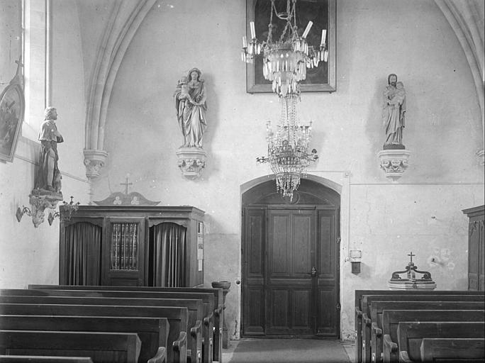Vue intérieure de la facade ouest