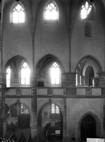 Elévation de la nef, les 3 dernières travées côté nord