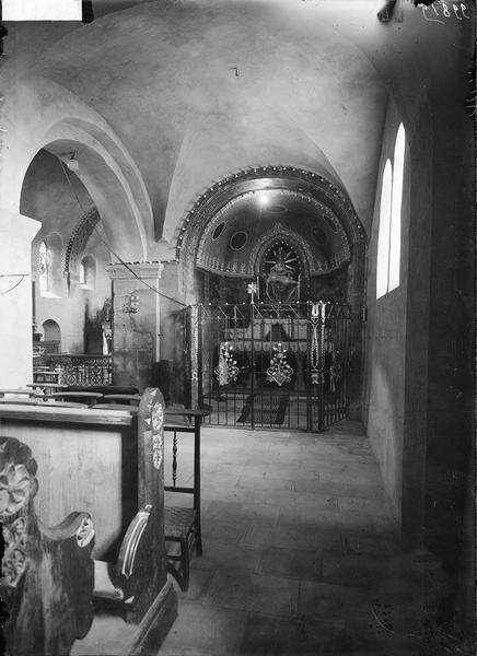 Chapelle absidiale sud, vue intérieure