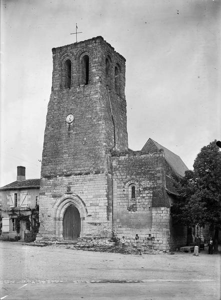 Clocher, façade ouest