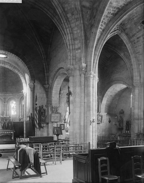 Partie intérieure du choeur et bas-côté sud