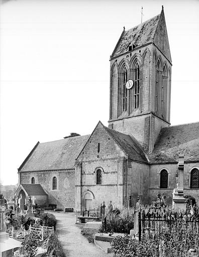 Ensemble sud : Clocher et cimetière