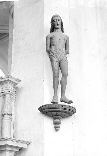 Statue en bois : Saint Sébastien