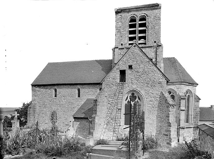 Ensemble sud : Clocher et cimetière