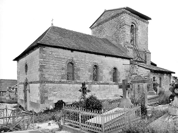 Ensemble sud-ouest : Clocher et cimetière