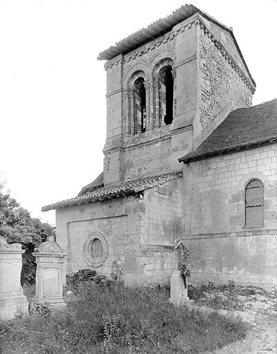 Façade nord : Clocher