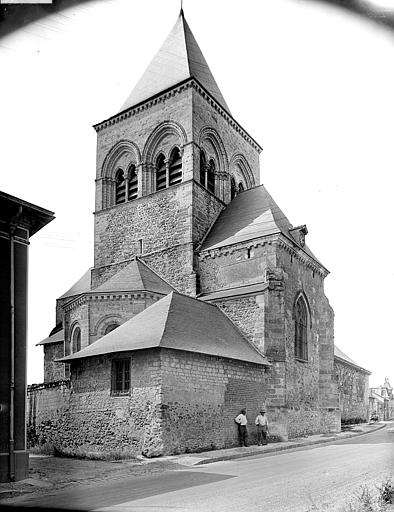 Ensemble nord-est : Chevet et clocher