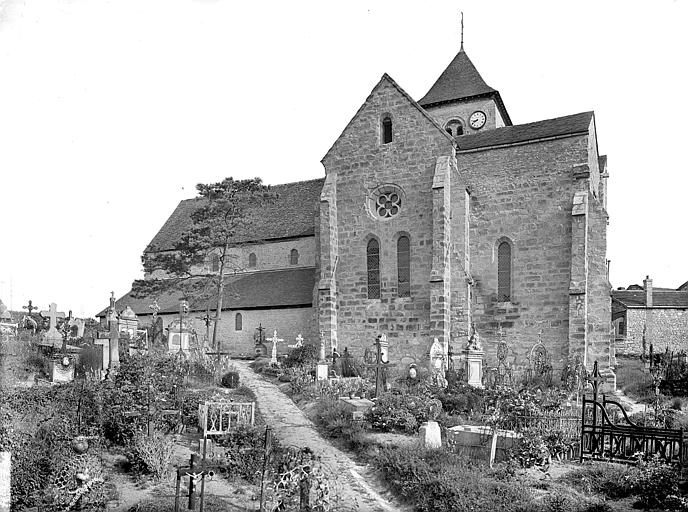 Ensemble sud : Clocher et cimetière